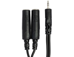 Hosa YMP-233 Y Cable - 3.5mm TRS Male to Dual 1/4 inch TRS Female image 3