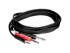Hosa CMP-153 Stereo Breakout Cable - 3.5mm TRS Male to Left and Right 1/4-inch TS Male - 3 foot image 2