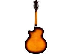 Guild F-2512Ce Deluxe 12-String Cutaway Jumbo Acoustic-Electric Guitar Antique Burst image 2
