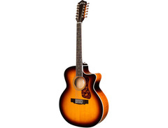 Guild F-2512Ce Deluxe 12-String Cutaway Jumbo Acoustic-Electric Guitar Antique Burst image 4