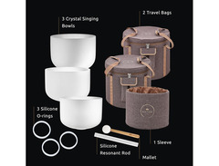 Meinl Sonic Energy 3-piece Crystal Singing Bowl Set image 4