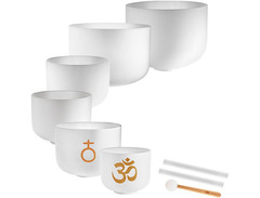Meinl Sonic Energy 6-piece Om Crystal Singing Bowl Set image 2