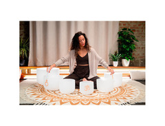 Meinl Sonic Energy 6-piece Om Crystal Singing Bowl Set image 3