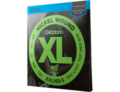 D'Addario EXL165-5 Nickelwound Long Scale 5-String Bass Set 45-135 image 3