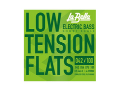 La Bella LTF-4A-S Low Tension Flexible Flats Bass Guitar Strings - .042-.100 Short Scale image 3