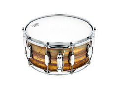 Ludwig 14x6.5" Raw Brass Phonic Snare Drum image 3