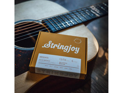 Stringjoy Brights | Medium Gauge (13-56) 80/20 Bronze Acoustic Guitar Strings image 4