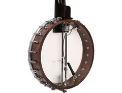 Gold Tone CC-100+ Cripple Creek Acoustic-electric Banjo - High Gloss Vintage Brown image 4