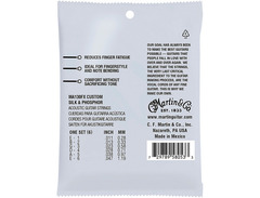 Martin MA130FX Authentic Flexible Core Silk & Phosphor Acoustic Guitar Strings - .011-.047 Custom Light image 2