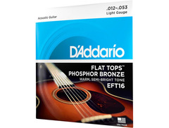 D'Addario EFT16 Flat Tops Phosphor Bronze image 3
