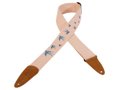 Levy's MC8U Cotton Guitar Strap - Design 006, White image 2