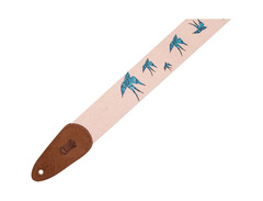 Levy's MC8U Cotton Guitar Strap - Design 006, White image 3