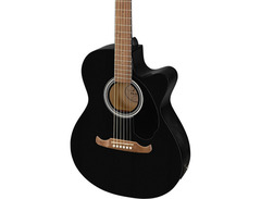 Fender Fa-135Ce Concert Acoustic-Electric Guitar Black image 4