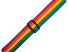 Levy's Leathers M8POLY-RNB 2" Rainbow Polyester Guitar Strap image 2