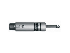 Shure A85F Lo-Z XLR Female to Hi-Z 1/4-inch Male In-line Impedance Transformer image 2