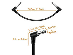 Yueyinpu 1/4" Right Angle TS Mono Cords image 3