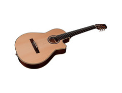 Godin Arena Mahogany Cw Clasica Ii Cutaway Classical Electric Guitar Natural image 4