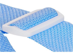 Ernie Ball 2-inch Polypro Strap - Soft Blue and White image 4