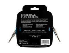Ernie Ball P06412 Flex Straight to Straight Instrument Cable - 10-foot, Blue image 2
