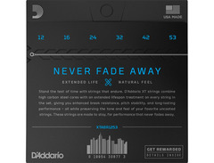 D'Addario XTABR1253 XT 80/20 Bronze Acoustic Guitar Strings - .12-.053 Light image 2