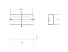 Seymour Duncan SSB-4s Passive Soapbar Bass Humbucker 2-piece Pickup Set image 2