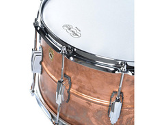 Ludwig Copper Phonic Snare Drum - 8 x 14-inch - Raw Patina Finish image 2