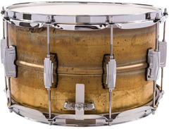 Ludwig Raw Brass Snare Drum - 8 x 14-inch - Raw Patina image 3