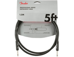 Fender 0990820026 Professional Series Straight to Straight Instrument Cable - 5 foot Black image 2