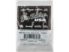 Dunlop Tortex Flex Jazz III XL Guitar Picks - .88mm White (12-pack) image 3