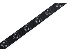Levy's MPD2 Polyester Guitar Strap - Black & White Skulls image 3