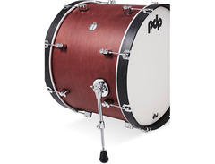 PDP Concept Maple Classic 3-piece Shell Pack with 24 inch Kick - Ox Blood with Ebony Hoops image 2