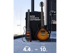 Donner HUSH-X Electric Travel Guitar image 2