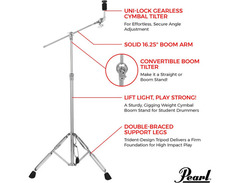 Pearl BC820 820 Series Boom Cymbal Stand image 2
