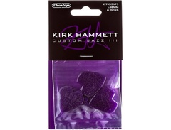 Dunlop Kirk Hammett Custom Jazz III 1.38mm Guitar Picks - Purple image 4