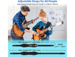 Lekato air cell wide guitar strap image 3
