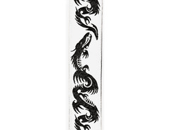 D'Addario Planet Waves Woven Guitar Strap - Dragon Art Tattoo image 2