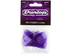 Dunlop Stubby Triangle 2.0mm Light Purple Guitar Picks image 4