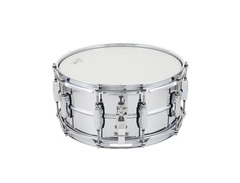 Ludwig Chrome-over-brass Snare Drum - 6.5 inch x 14 inch, Polished Chrome with Chrome Hardware image 2