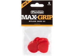 Dunlop Jazz III Max Grip Nylon 1.38mm Guitar Picks - Red image 4