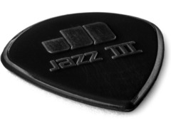 Dunlop Jazz III "Stiffo" Nylon 1.38mm Guitar Picks - Black image 3