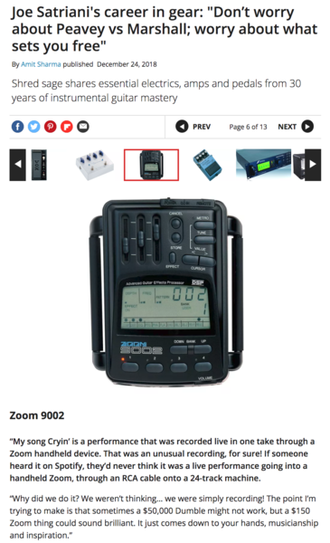 Zoom 9002 - What To Know & Where To Buy | Equipboard