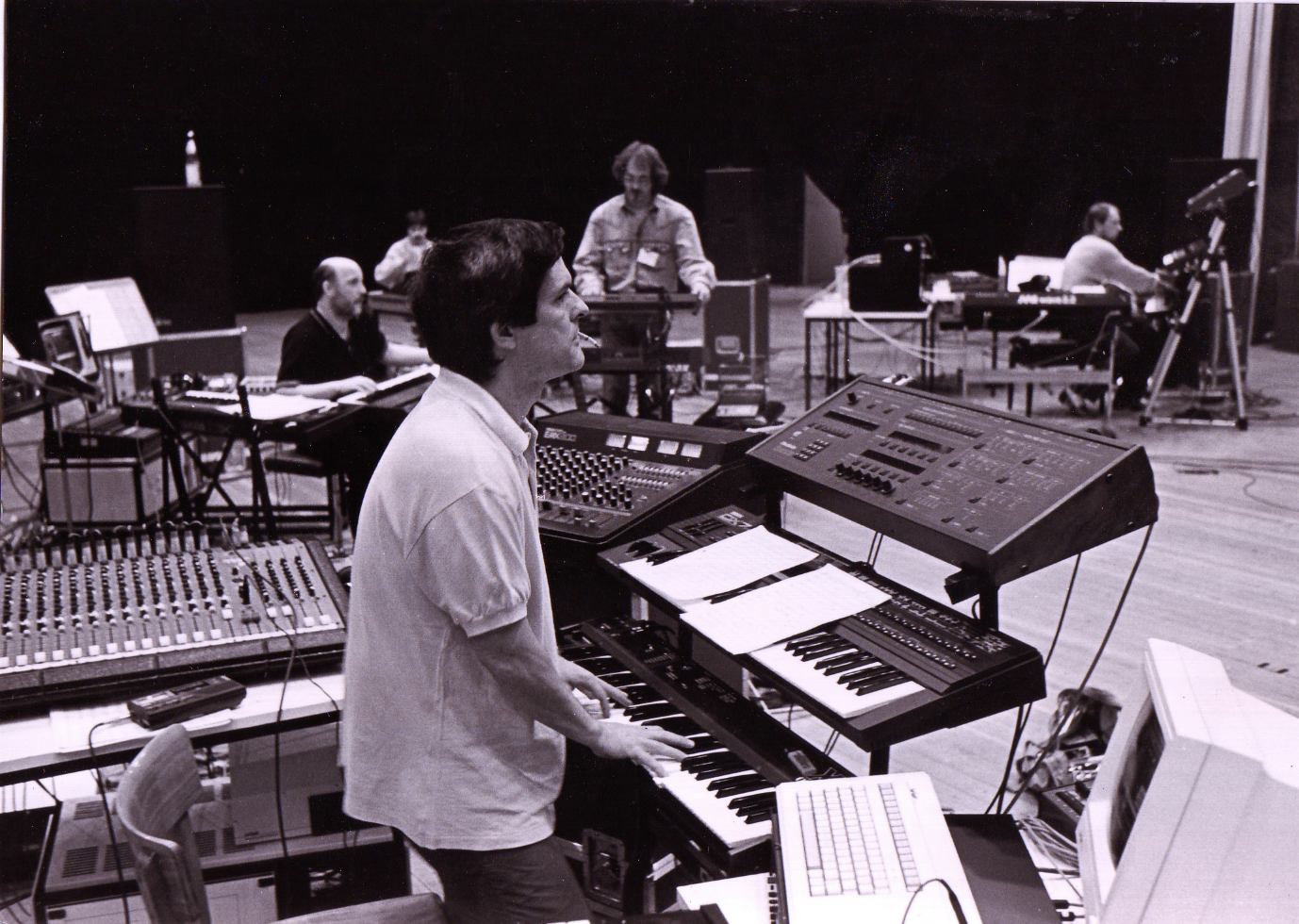 Kristian Schultze using the Yamaha DX7-IID