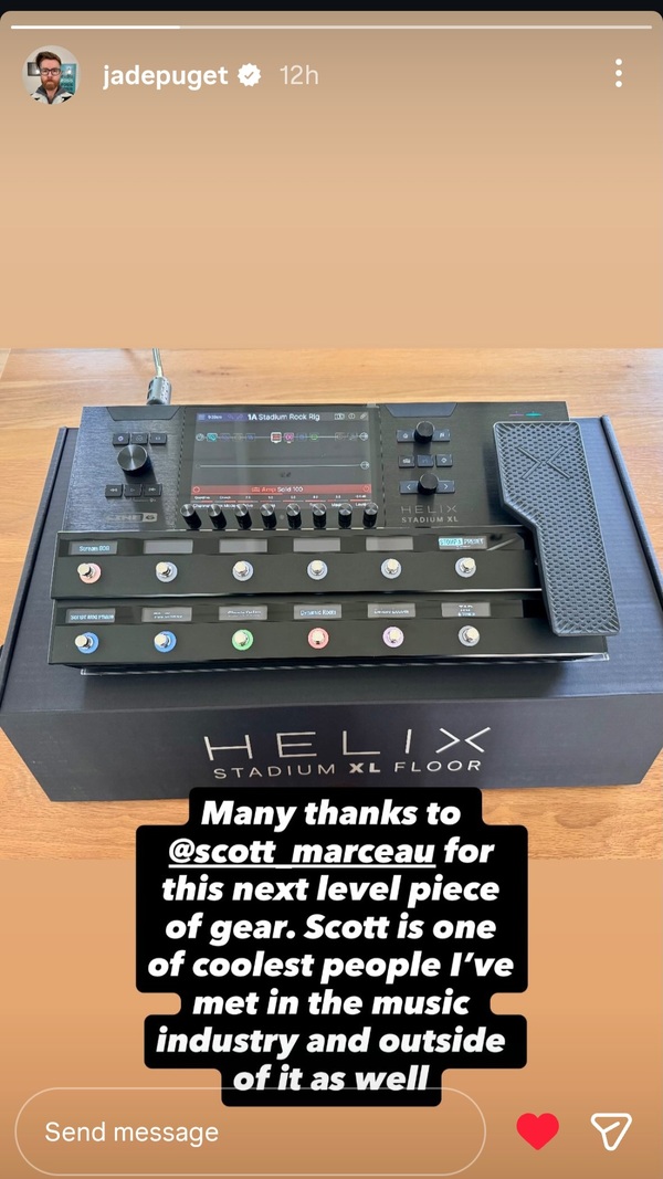 Jade Puget's' Line 6 Helix Stadium XL Amp Modeler and FX Processor