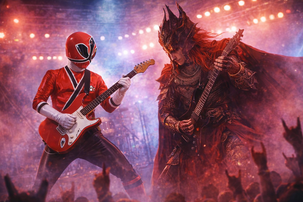 Power Rangers's' Squier Debut Series Stratocaster
