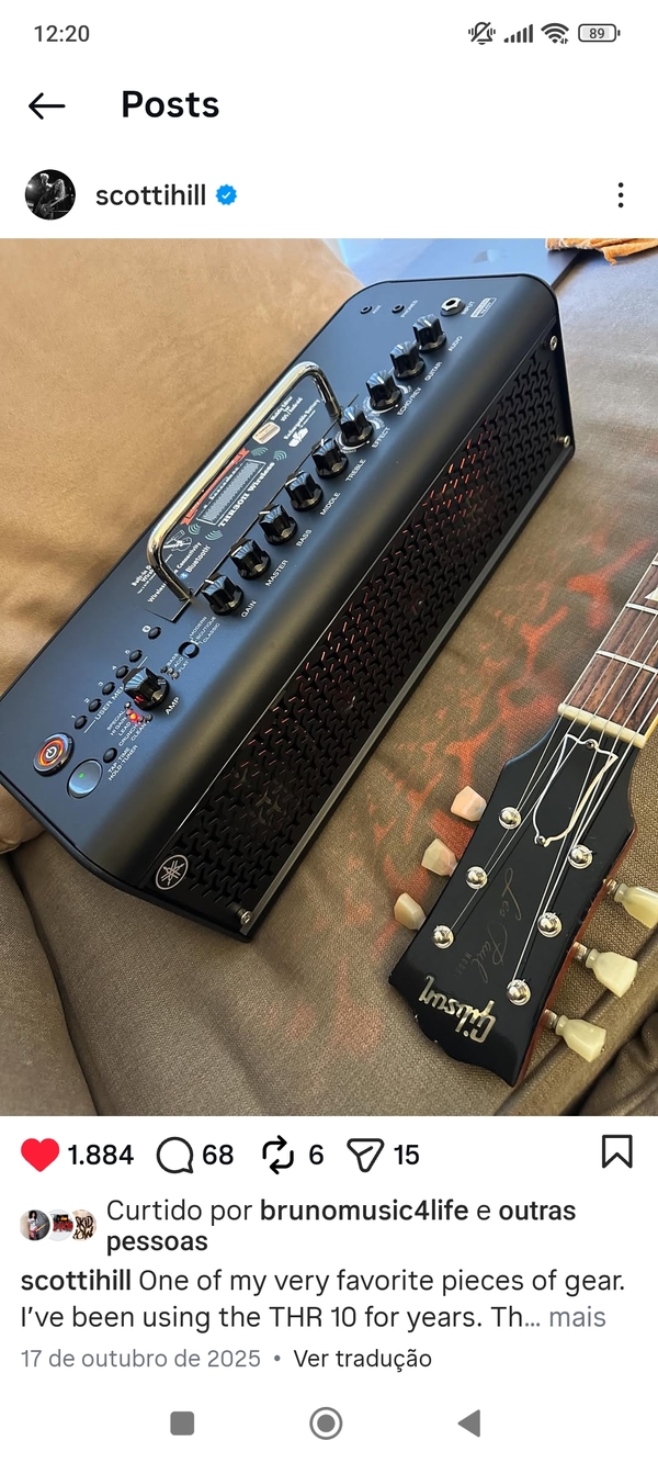Scotti Hill's' Yamaha THR10 Modeling Combo Amp