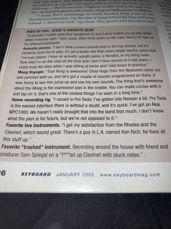 Jesse Carmichael's' Avid Pro Tools