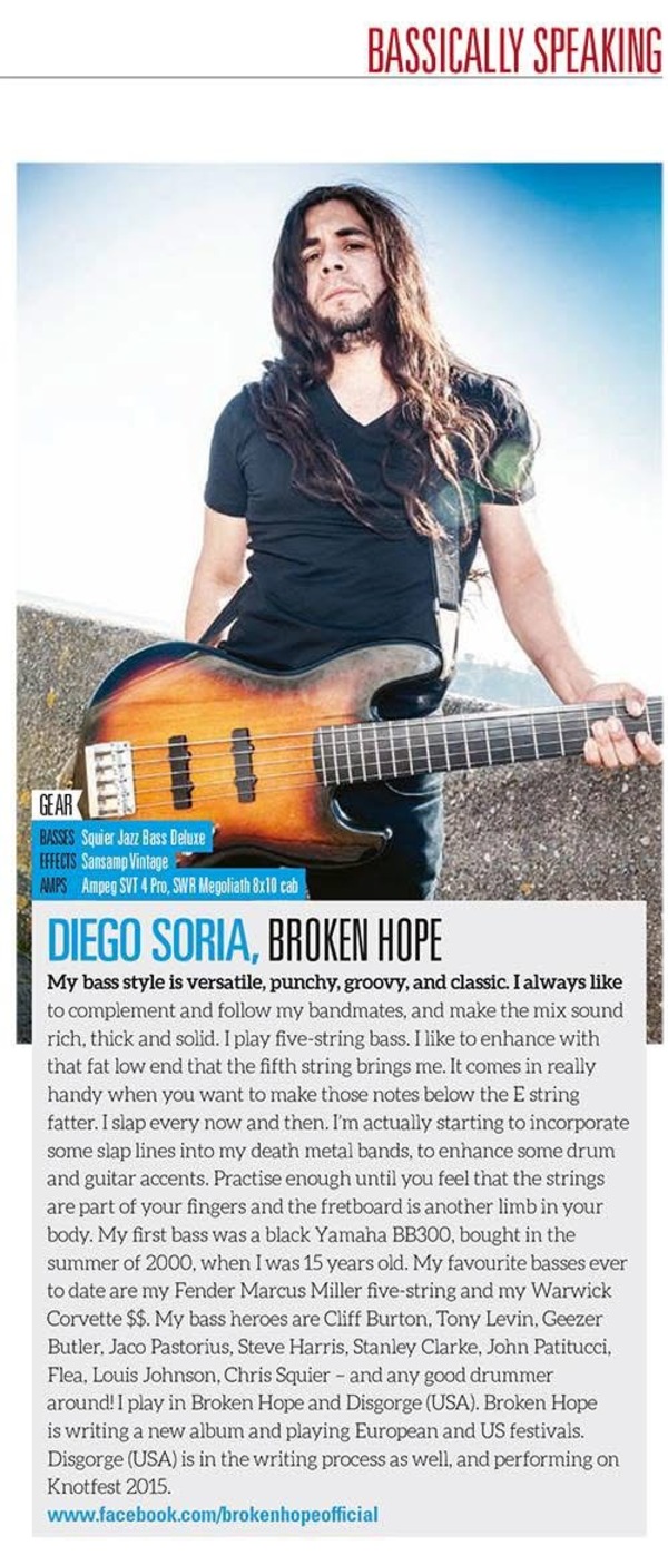 Diego Soria's' SWR Megoliath 8x10 Bass Cabinet