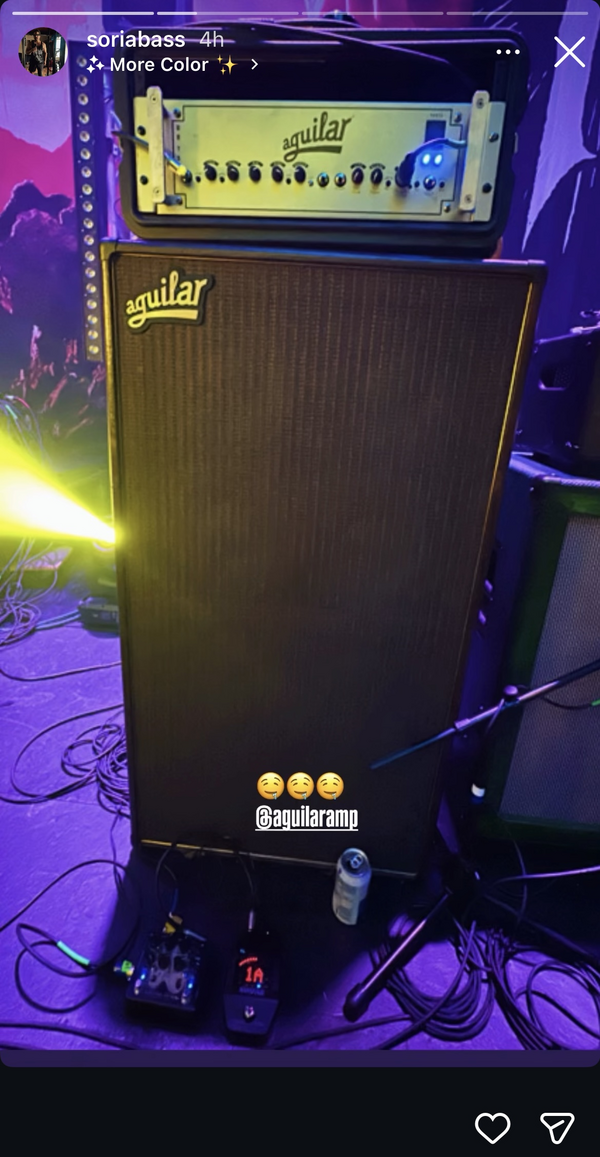 Diego Soria's' Aguilar DB 751 750-Watt Hybrid Bass Head