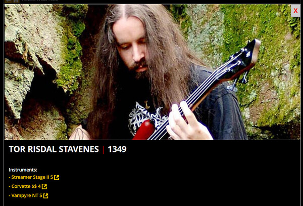 Tor Stavenes's' Warwick Corvette $$ 4 string