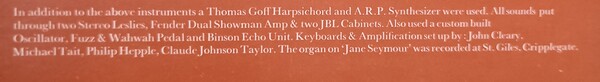 Rick Wakeman's' Thomas Goff harpsichord